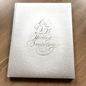 Vintage 25th Wedding Anniversary Book from The C. R. Gibson Company; from 1980